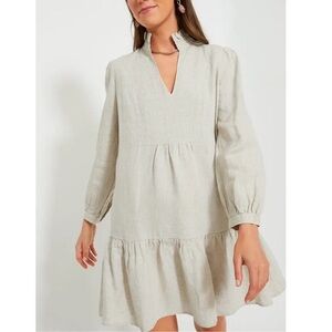 TUCKERNUCK Stone Linen Palmerston Dress